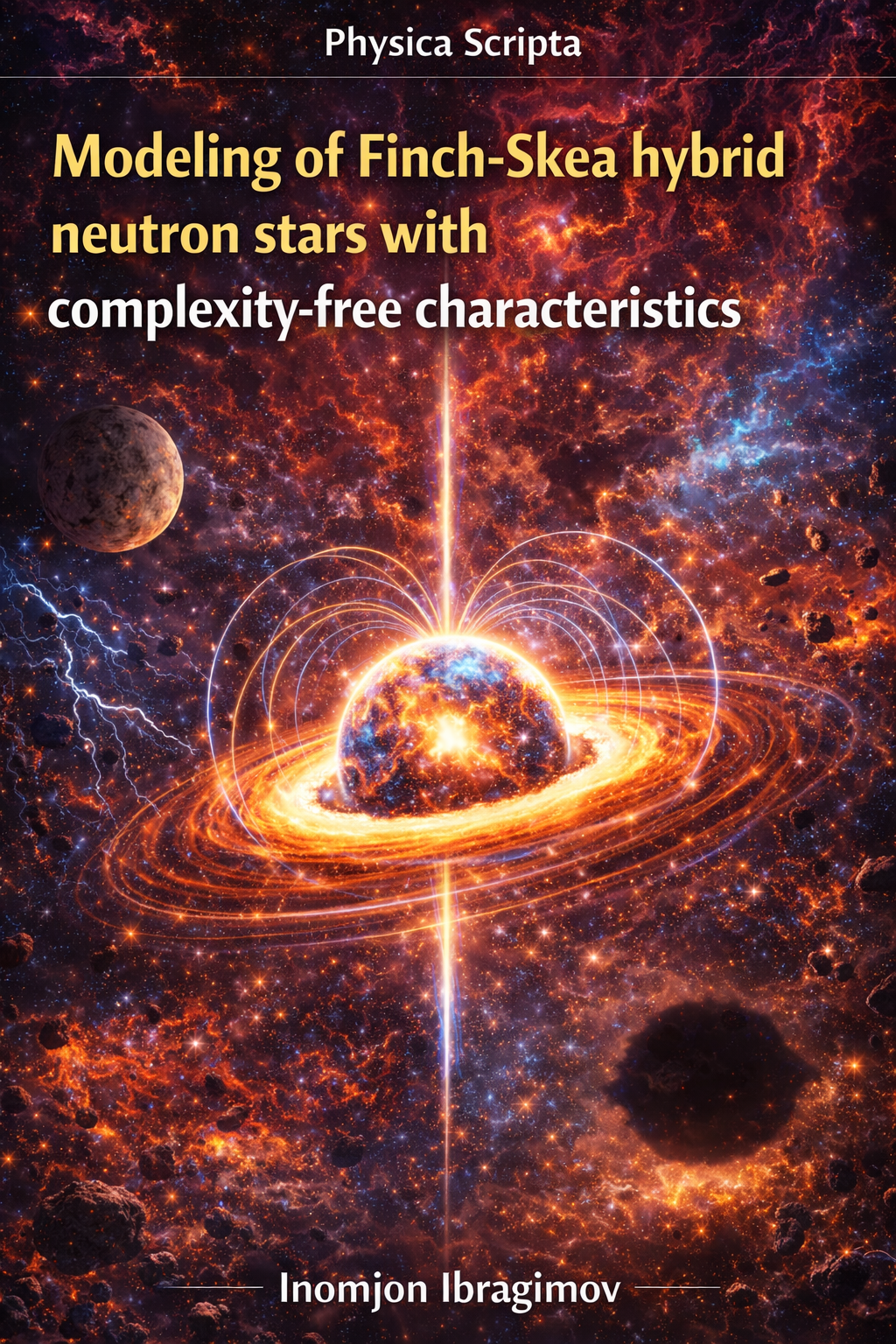 Modeling of Finch-Skea hybrid neutron stars with complexity-free characteristics