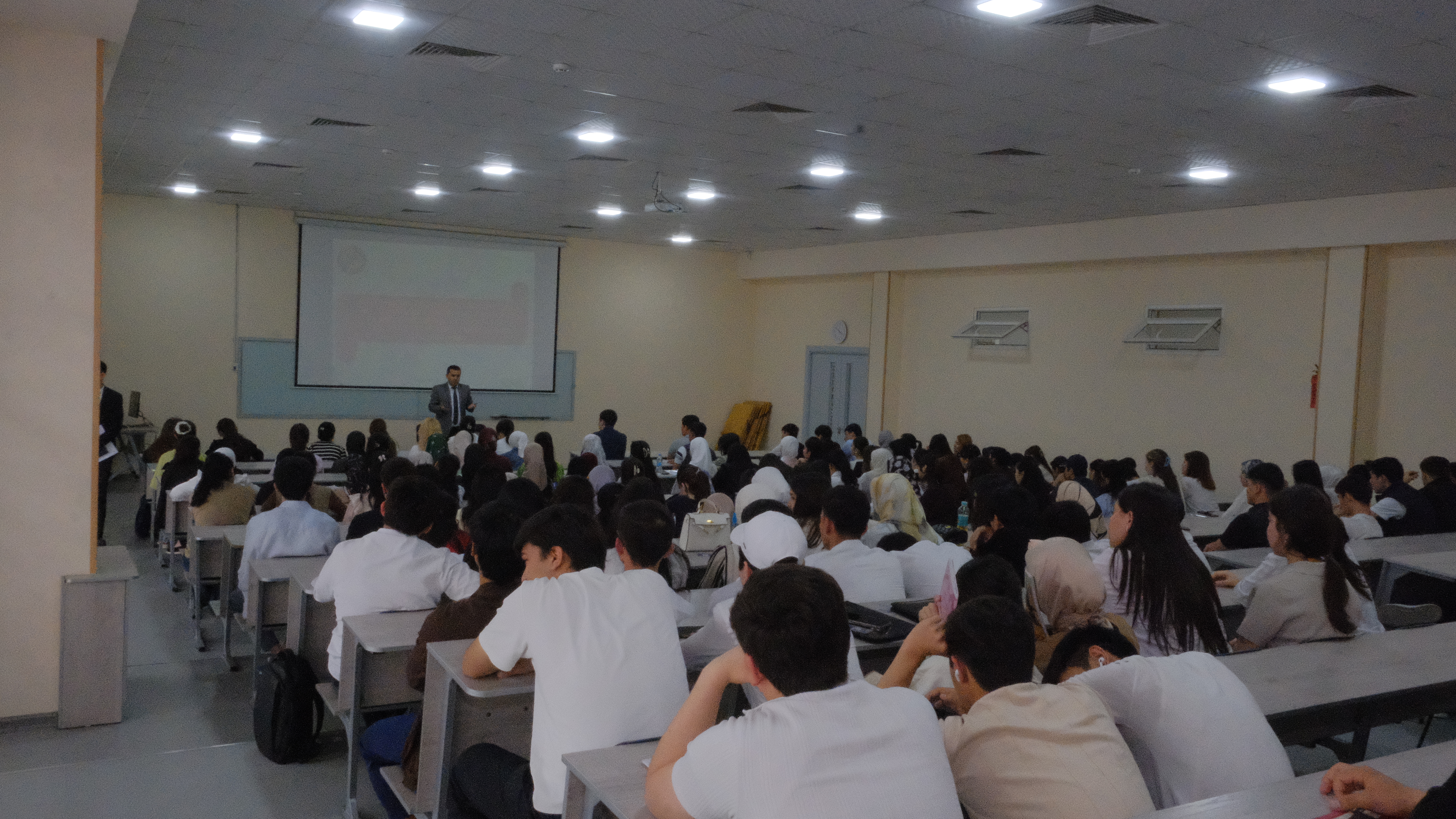 In order to prevent students from being involved in the illegal circulation of narcotic drugs, psychotropic substances, and falling under the influence of extremist ideologies, awareness-raising activities were conducted among students