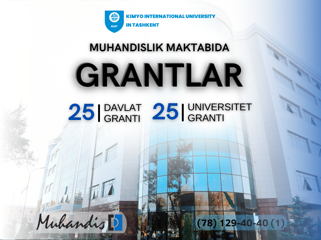 Are there any grants for the 1st year students at Kimyo International University in Tashkent?
