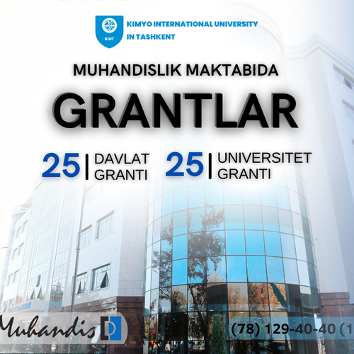 Are there any grants for the 1st year students at Kimyo International University in Tashkent?