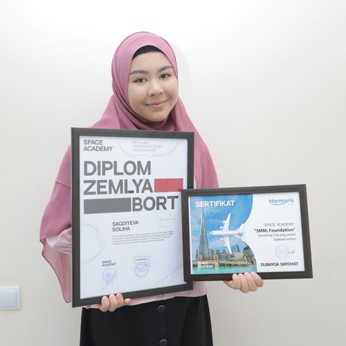 Sagdiyeva Solikha, a 3rd year student of the “Primary Education” faculty, won a trip to Dubai