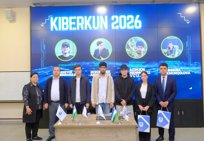 Сегодня в Kimyo International University in Tashkent состоялось мероприятие «Кибер-день», направленное на развитие знаний и практических навыков студентов в сфере информационной безопасности.