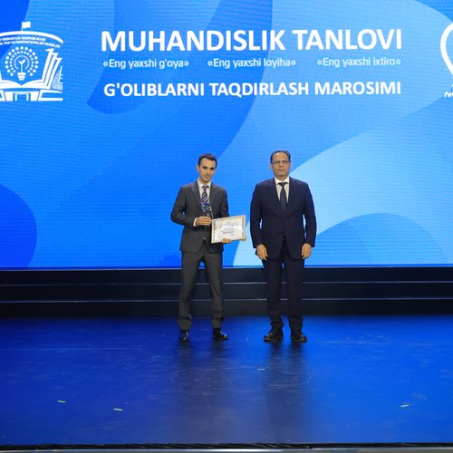 Faxrli g‘alaba – muhandislikda yuksak marralar  Oliy ta’lim, fan va innovatsiyalar vazirligi tomonidan o‘tkazilgan respublika tanlovida yosh va iqtidorli muhandisimiz Muhammad Maftun Dilmurodzoda faxrli 2-o‘rinni qo‘lga kiritdi