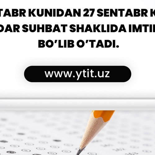 TO THE ATTENTION OF APPLICANTS WHO APPLIED TO THE BRANCH OF THE YEOJU TECHNICAL INSTITUTE IN SAMARKAND!
