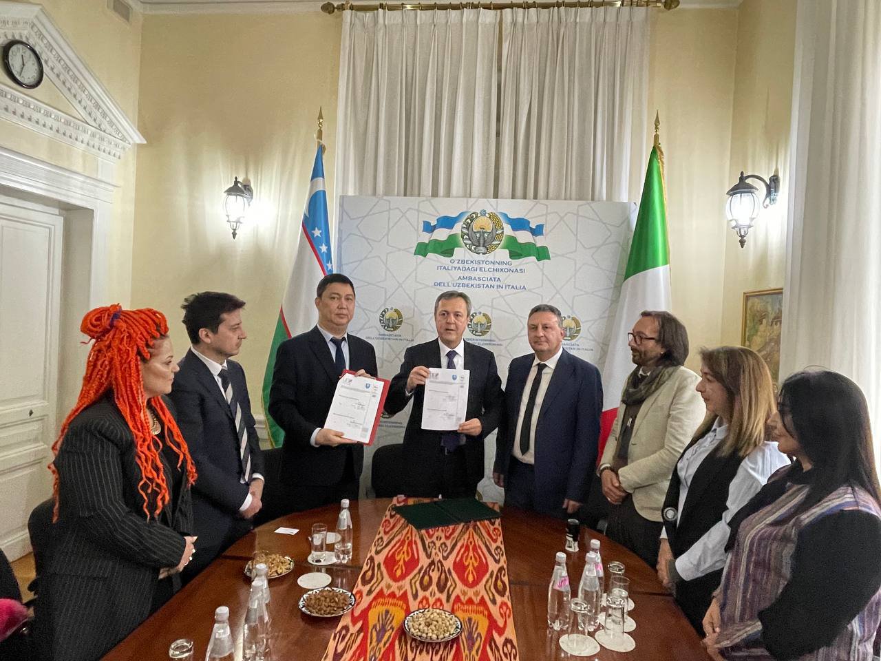 On January 20, 2023, a memorandum of cooperation was signed at the Embassy of Uzbekistan in Italy between the Kimyo Tashkent International University and Pescara European Design University