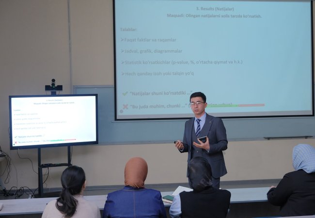 A scientific and methodological seminar for master’s students was held at Kimyo International University in Tashkent