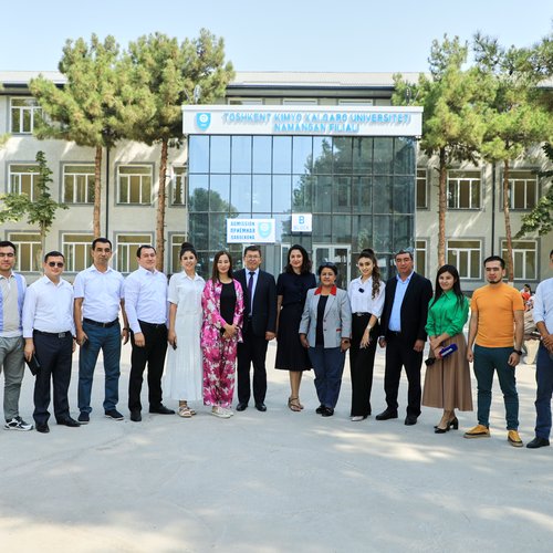 A press tour was organized for regional journalists and bloggers at the Namangan branch of Kimyo International University in Tashkent