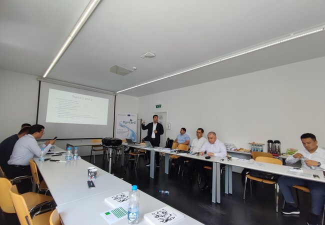 Representatives of the Kimyo International University in Tashkent are participating in the training taking place within the SPHERE project of the Erasmus+ program by European Union